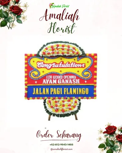Bunga Papan Congratulation di Undrusbinangun